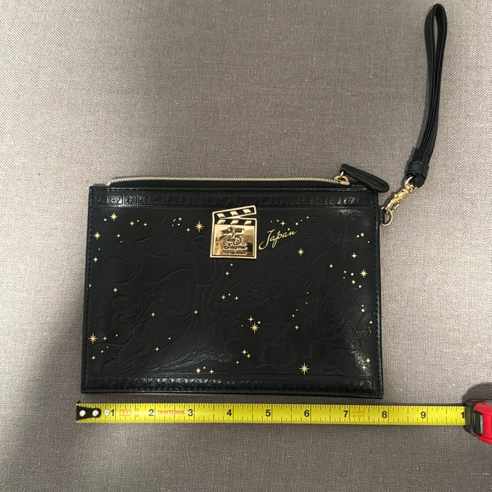 Disney Japan black wristlet